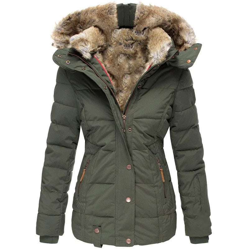 Winter Puffer Jacket with Faux Fur –Cozy & Stylish Outerwear