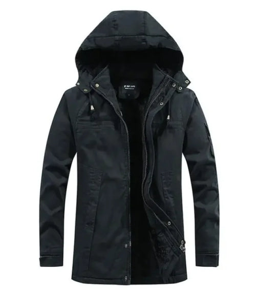 Stylish with Plush Men's Washed Jacket