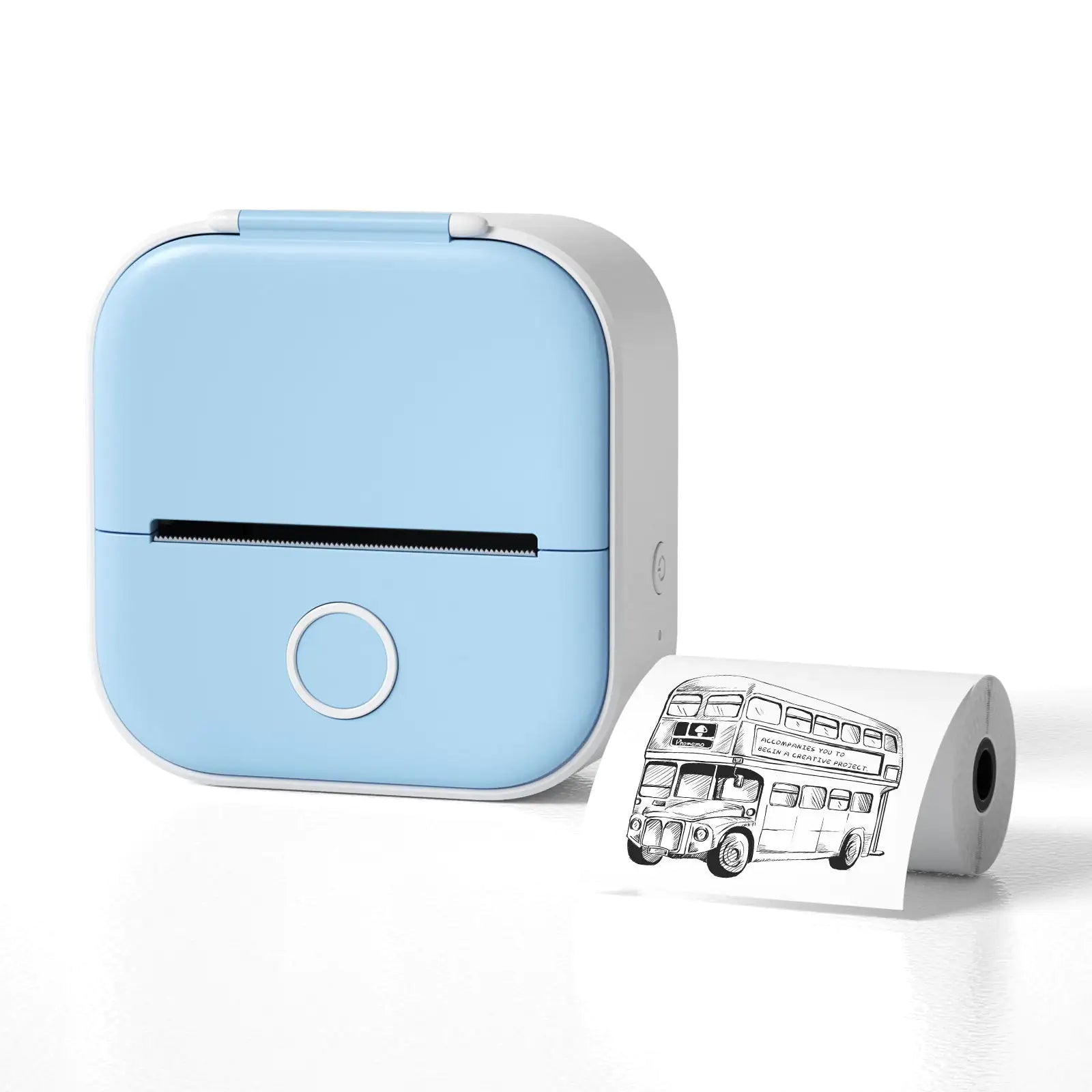 Portable Mini Bluetooth Thermal Label Printer with USB