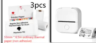 Portable Mini Thermal Label Printer Home Photo Printer Student Question Printer Bluetooth Mini Label Printer Price Tag