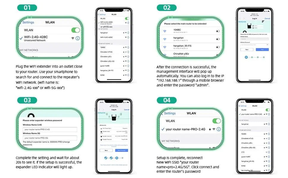 Fast WiFi Booster Router – Extend Coverage & High - Internet