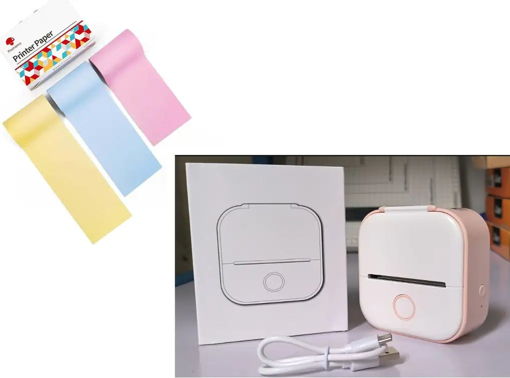 Portable Mini Thermal Label Printer Home Photo Printer Student Question Printer Bluetooth Mini Label Printer Price Tag