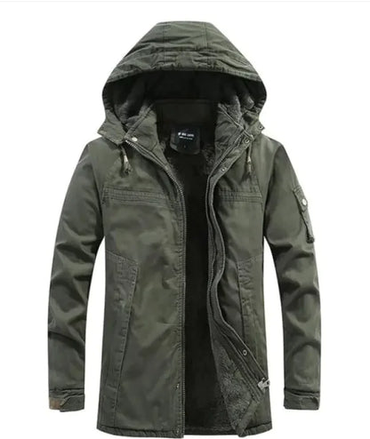 Stylish with Plush Men's Washed Jacket