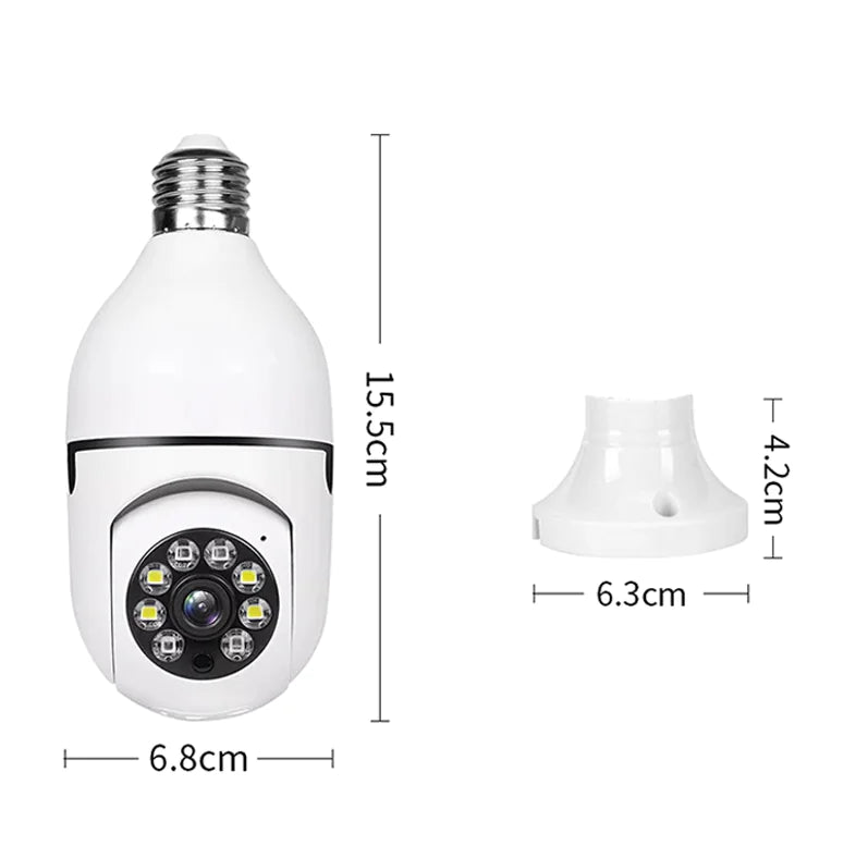 360° Wireless Light Bulb Security Camera