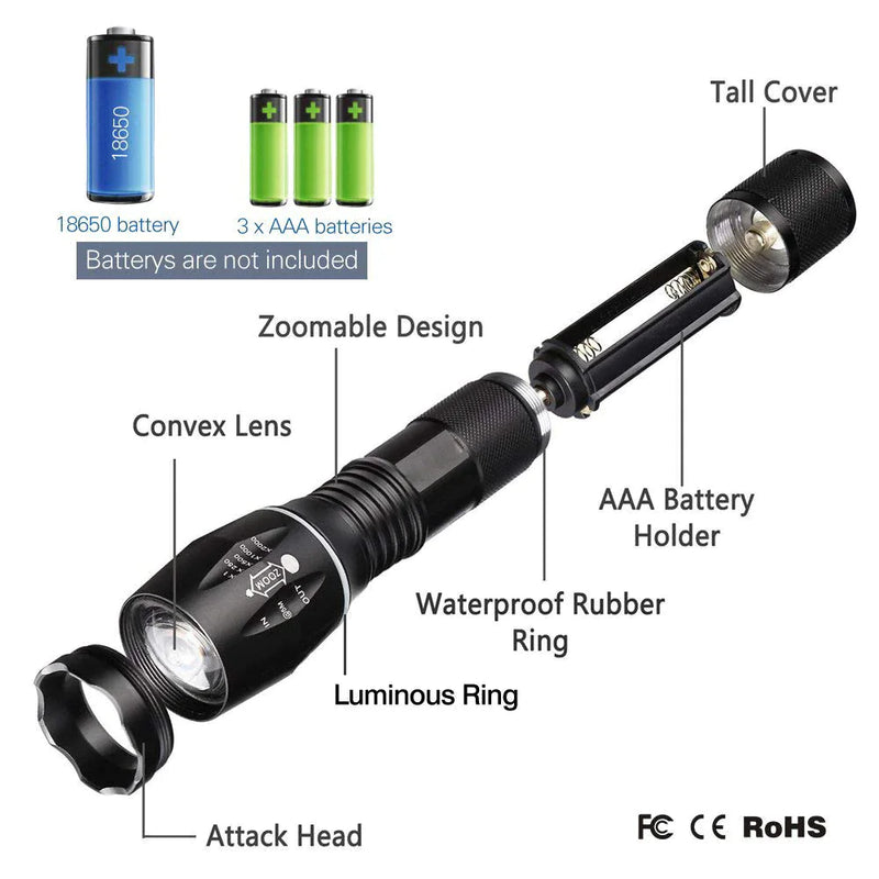 Super LED Flashlight 90000LM