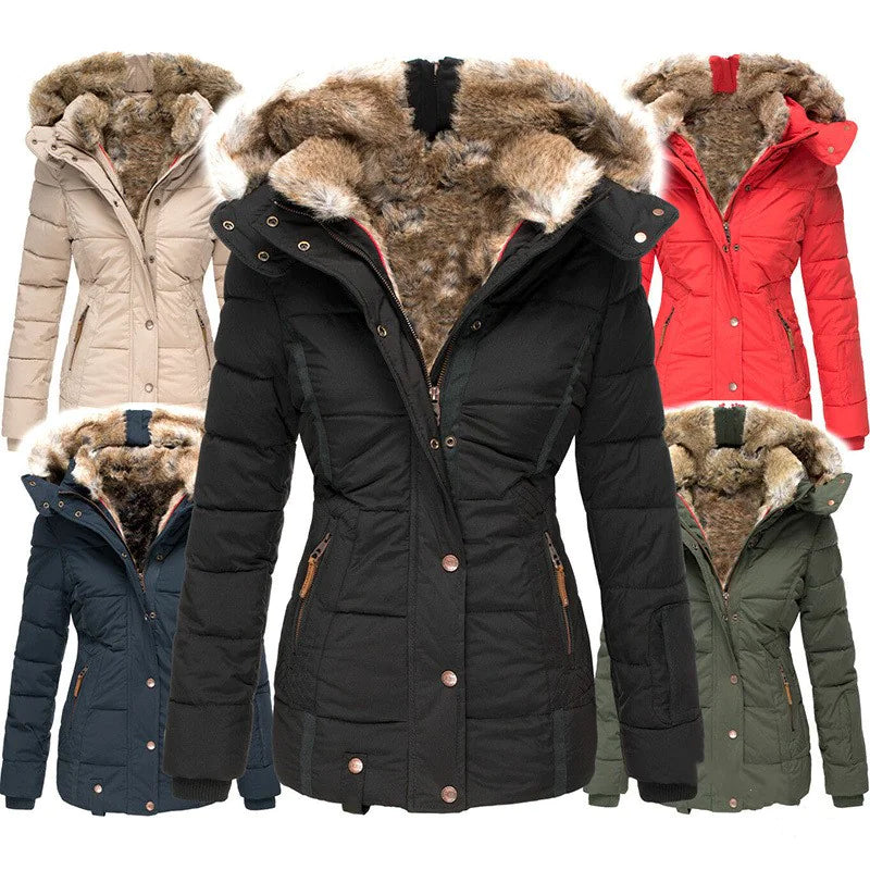 Winter Puffer Jacket with Faux Fur –Cozy & Stylish Outerwear