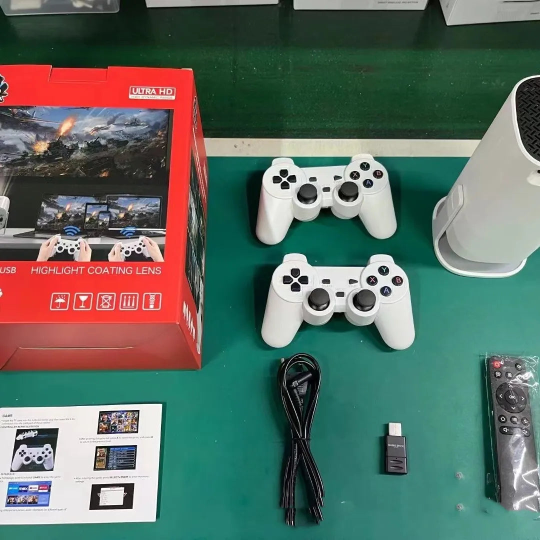 Wireless Game Console Projector P30MAX HD–Plug & Play Gaming