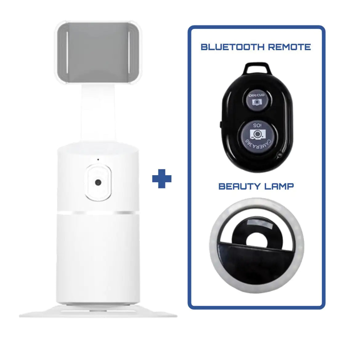 AI Smart Selfie 360° Tracker Perfect Selfies&Video Made Easy
