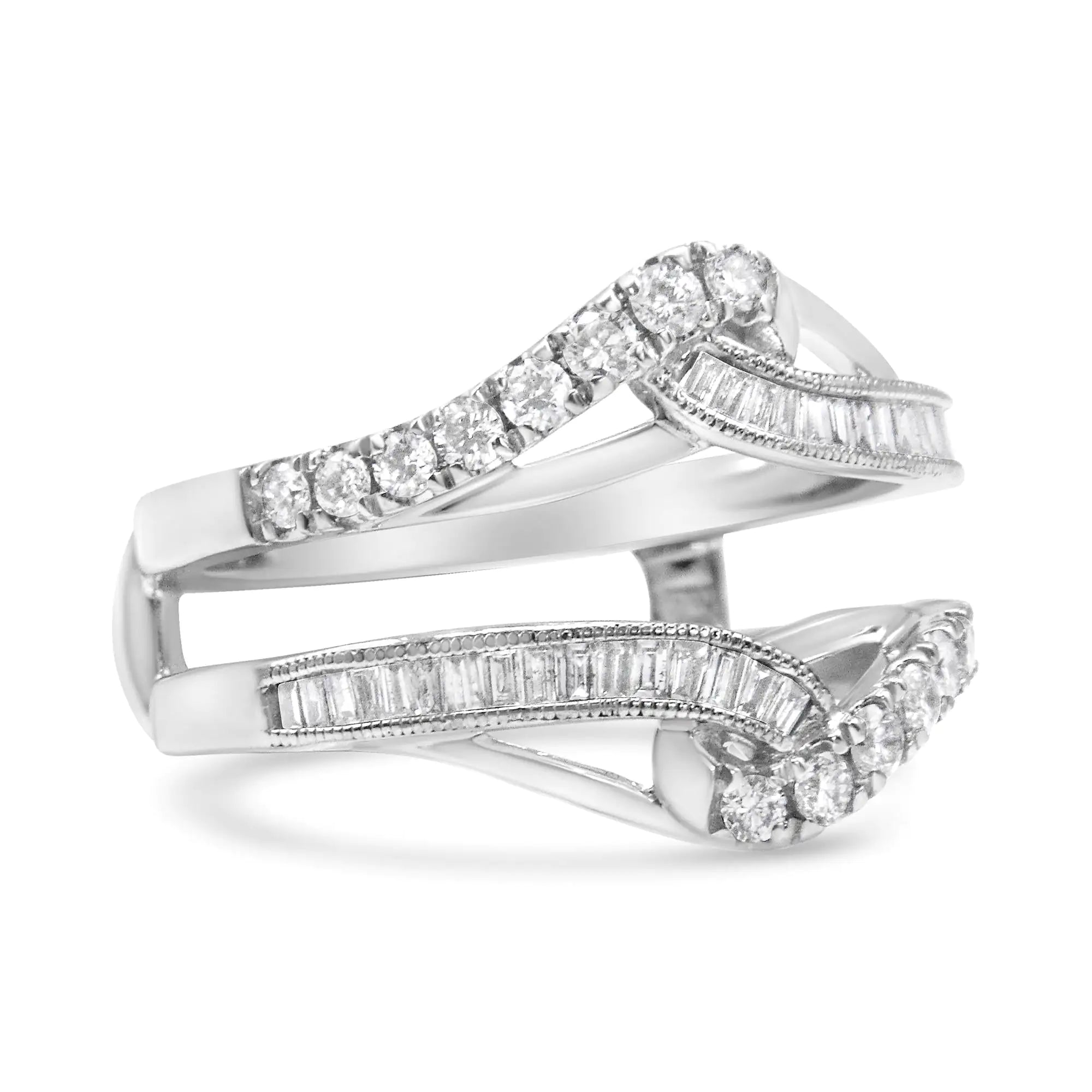 14K White Gold Diamond Enhancer WrapRing