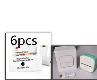 Portable Mini Bluetooth Thermal Label Printer with USB