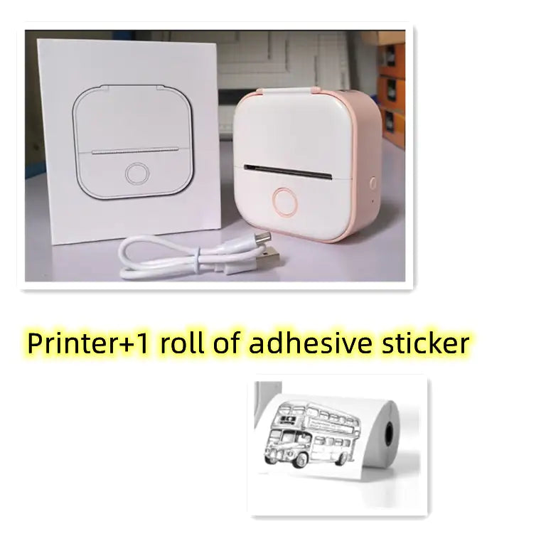 Portable Mini Thermal Label Printer Home Photo Printer Student Question Printer Bluetooth Mini Label Printer Price Tag