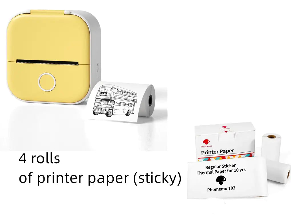 Portable Mini Thermal Label Printer Home Photo Printer Student Question Printer Bluetooth Mini Label Printer Price Tag