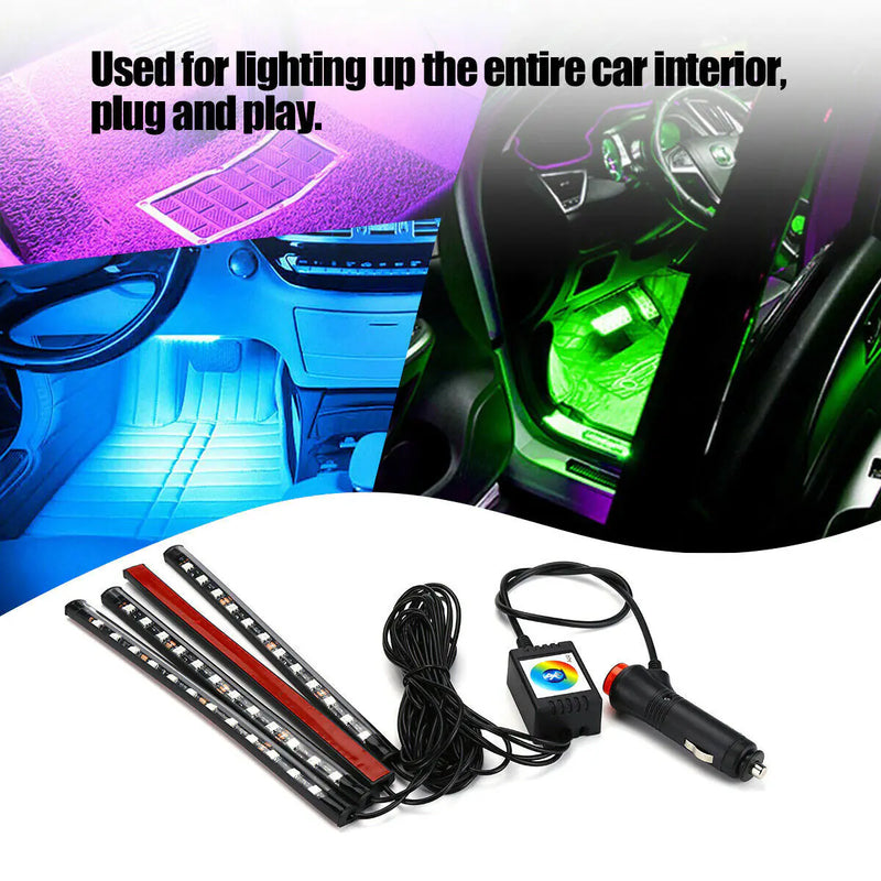 Car Interior Atmosphere Light-Strip Bar Bluetooth Control