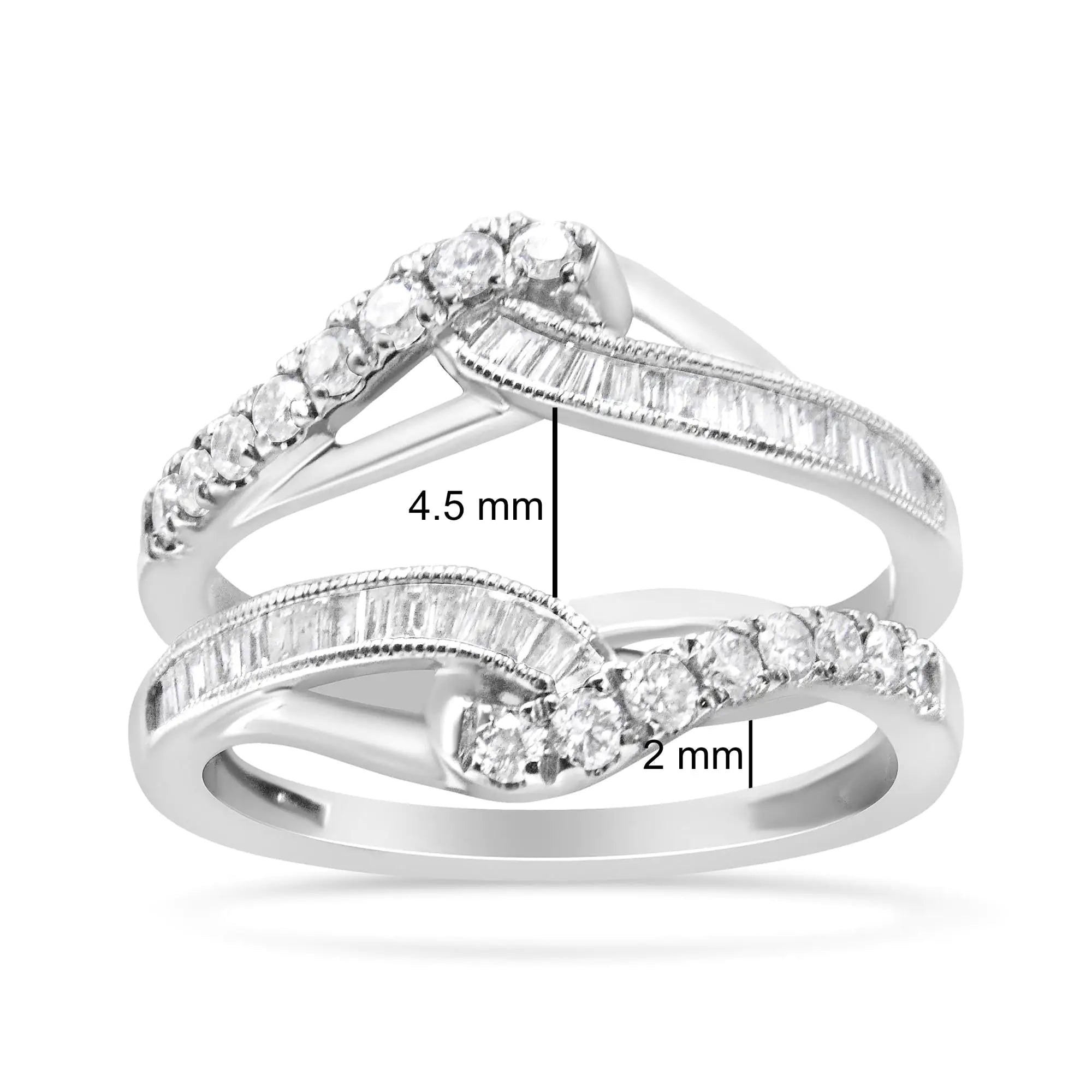 14K White Gold Diamond Enhancer WrapRing