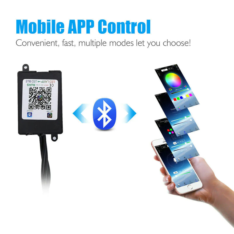 Car Interior Atmosphere Light-Strip Bar Bluetooth Control