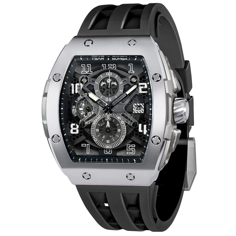 TSAR BOMBA Luxury Watch with Silicone Watch Bands