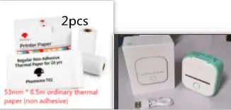 Portable Mini Thermal Label Printer Home Photo Printer Student Question Printer Bluetooth Mini Label Printer Price Tag