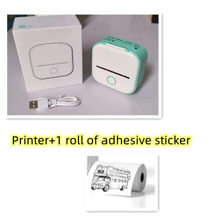 Portable Mini Thermal Label Printer Home Photo Printer Student Question Printer Bluetooth Mini Label Printer Price Tag
