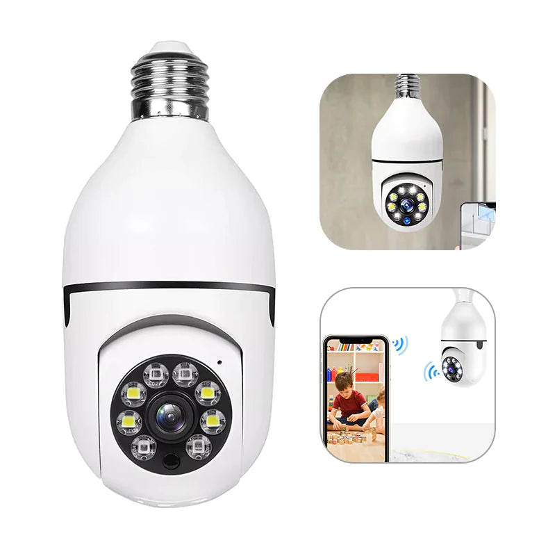 360° Wireless Light Bulb Security Camera