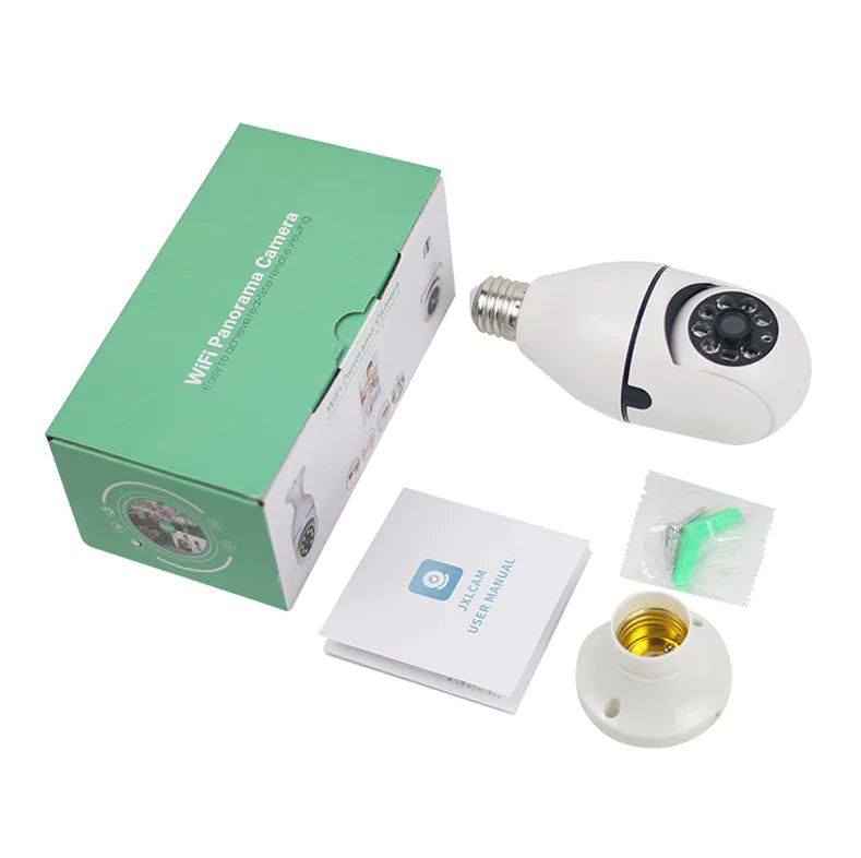 360° Wireless Light Bulb Security Camera