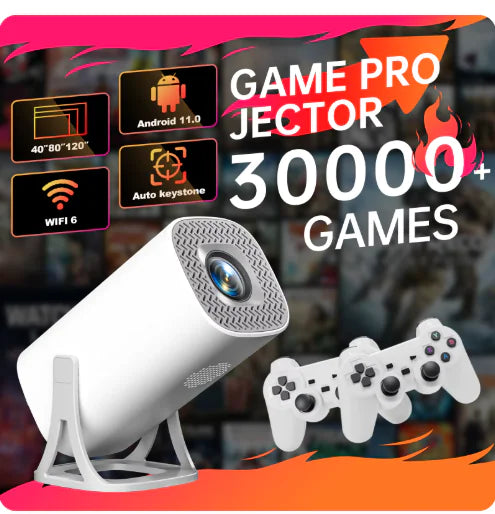 Wireless Game Console Projector P30MAX HD–Plug & Play Gaming