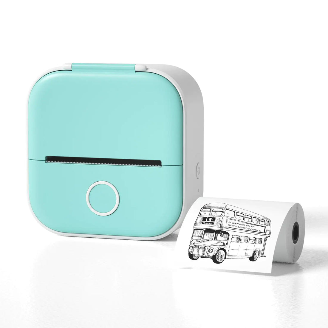 Portable Mini Bluetooth Thermal Label Printer with USB