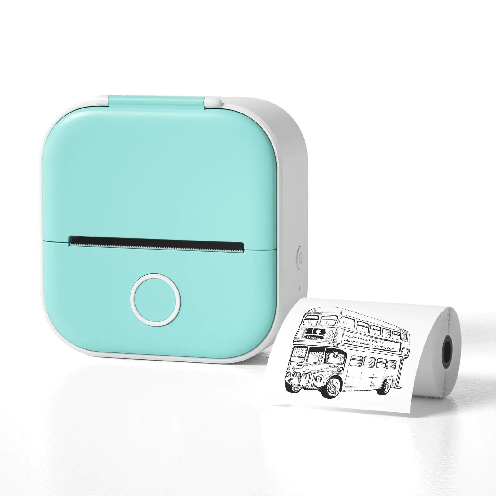 Portable Mini Bluetooth Thermal Label Printer with USB