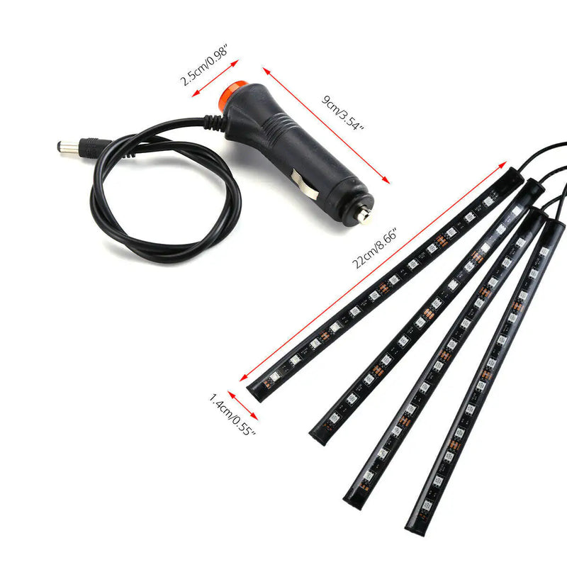 Car Interior Atmosphere Light-Strip Bar Bluetooth Control