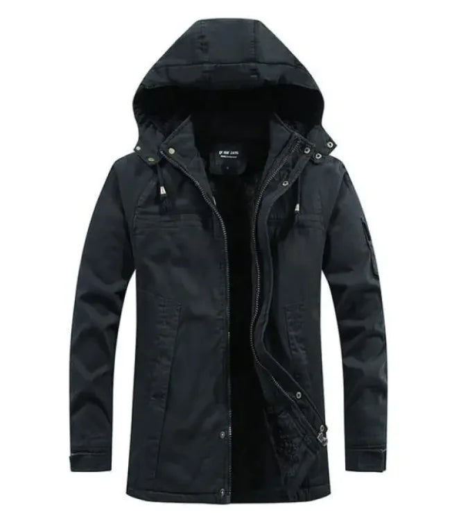 Stylish with Plush Men's Washed Jacket