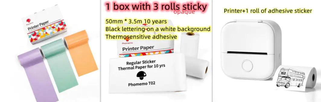 Portable Mini Thermal Label Printer Home Photo Printer Student Question Printer Bluetooth Mini Label Printer Price Tag