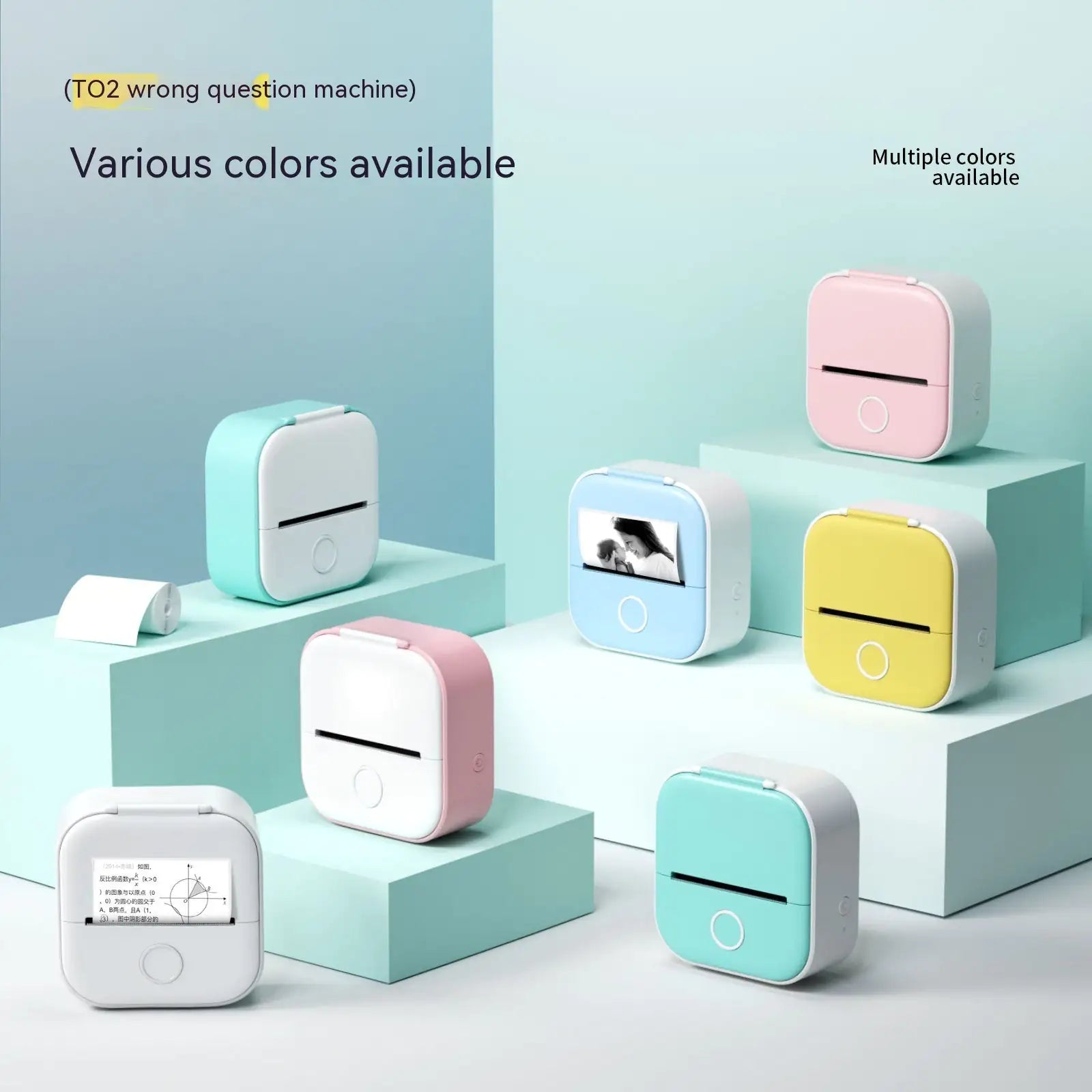 Portable Mini Thermal Label Printer Home Photo Printer Student Question Printer Bluetooth Mini Label Printer Price Tag