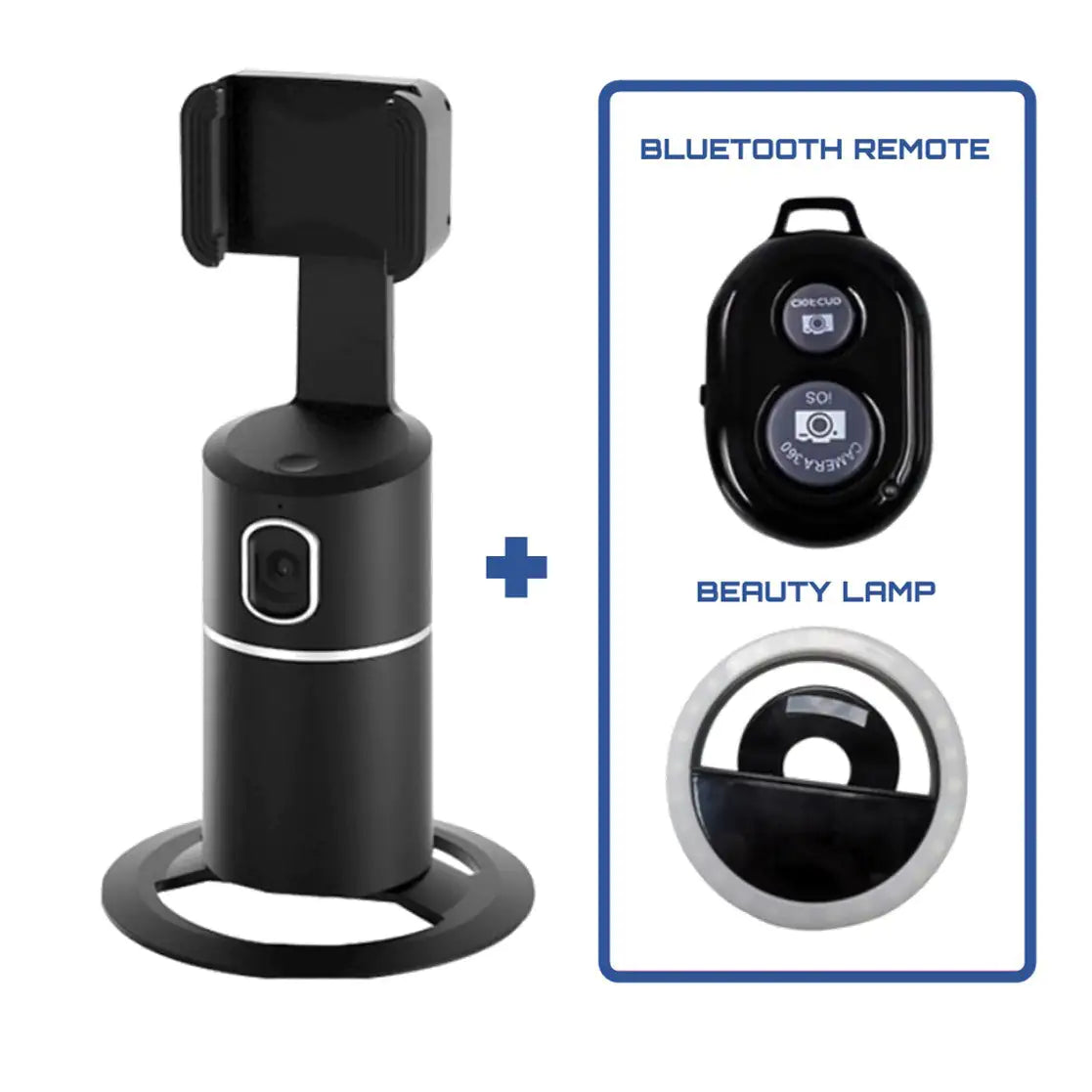 AI Smart Selfie 360° Tracker Perfect Selfies&Video Made Easy