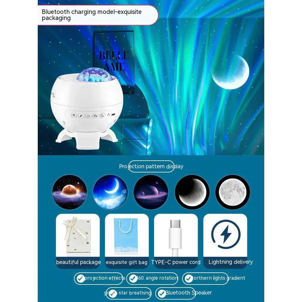 Starry Sky Projector – Relaxing Northern Lights Nightlight