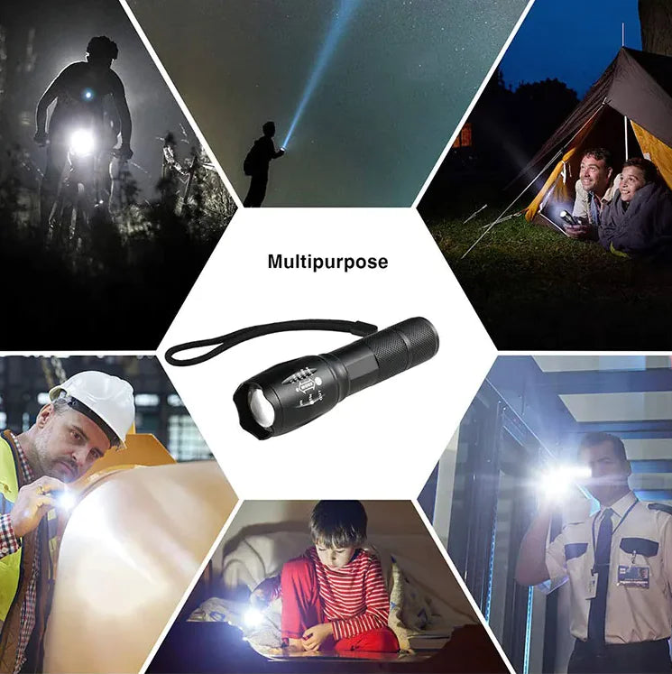 Zoomable Super Bright LED Flashlight