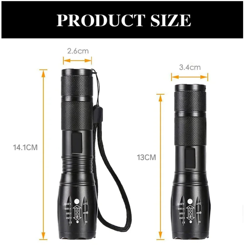 Super Bright 90000LM LED Tactical Flashlight