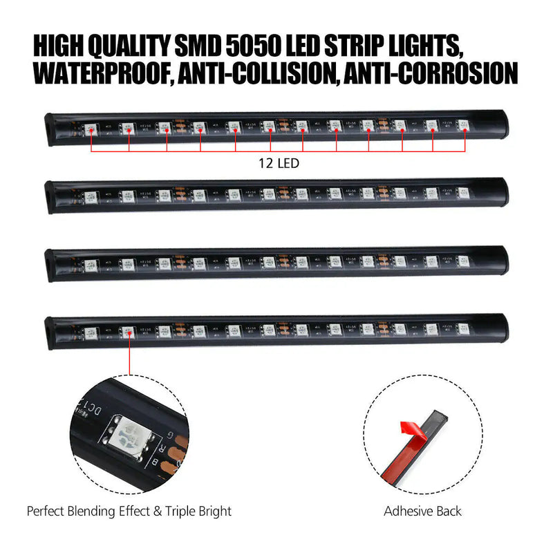 Car Interior Atmosphere Light-Strip Bar Bluetooth Control