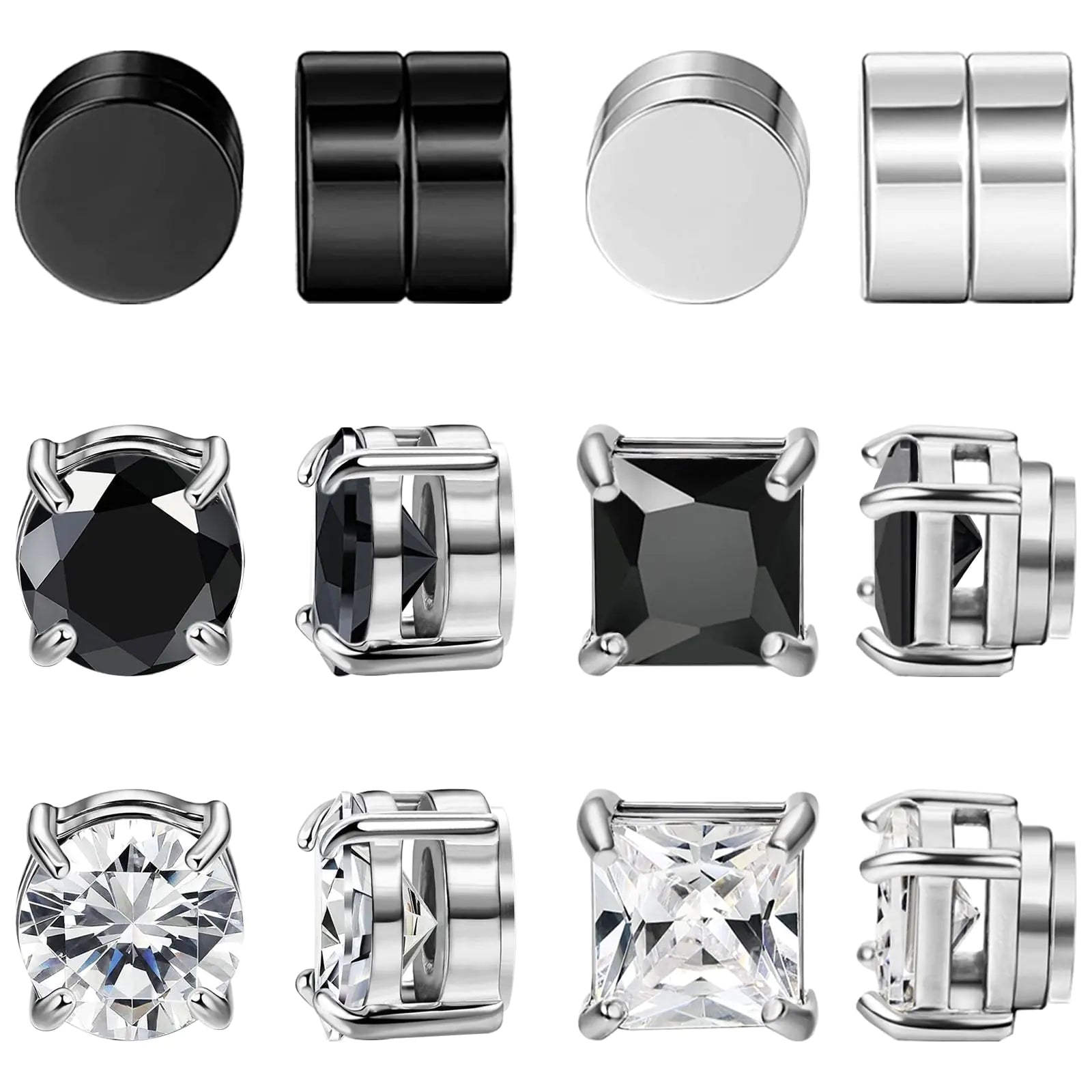 UNISEX-NEWITIN Magnetic Stainless  Earrings – Hypoallergenic