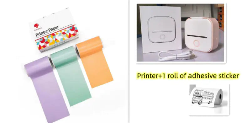 Portable Mini Thermal Label Printer Home Photo Printer Student Question Printer Bluetooth Mini Label Printer Price Tag