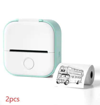 Portable Mini Bluetooth Thermal Label Printer with USB